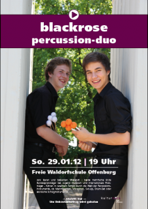 Plakat zum Konzert 29.1.2012